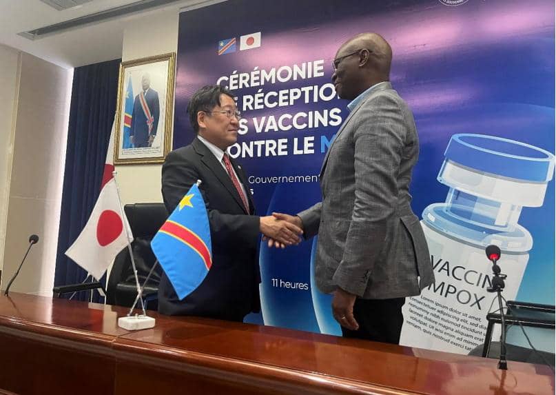Mpox : le Japon remet 1,5 million de doses de vaccins à la RDC pour renforcer la riposte