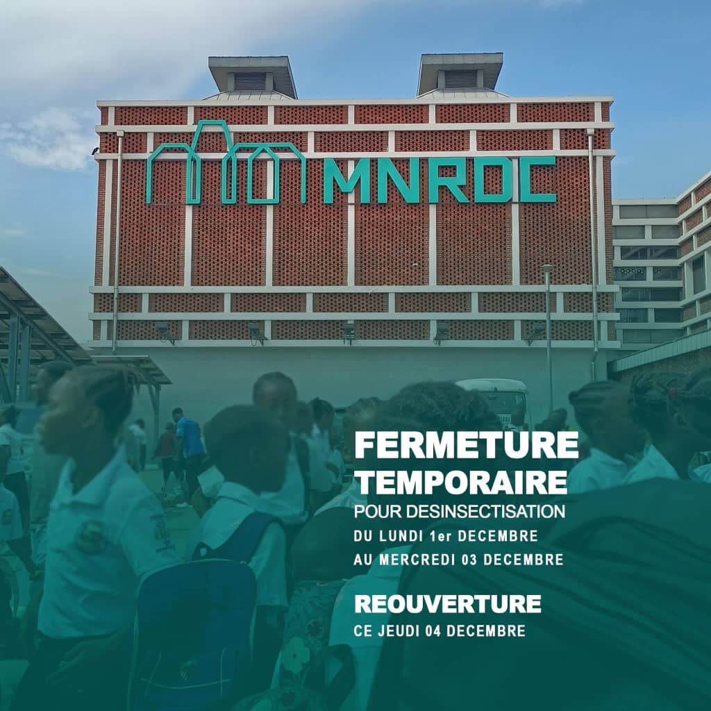 Le Musée national de la RDC ferme ses portes pour une désinsectisation préventive