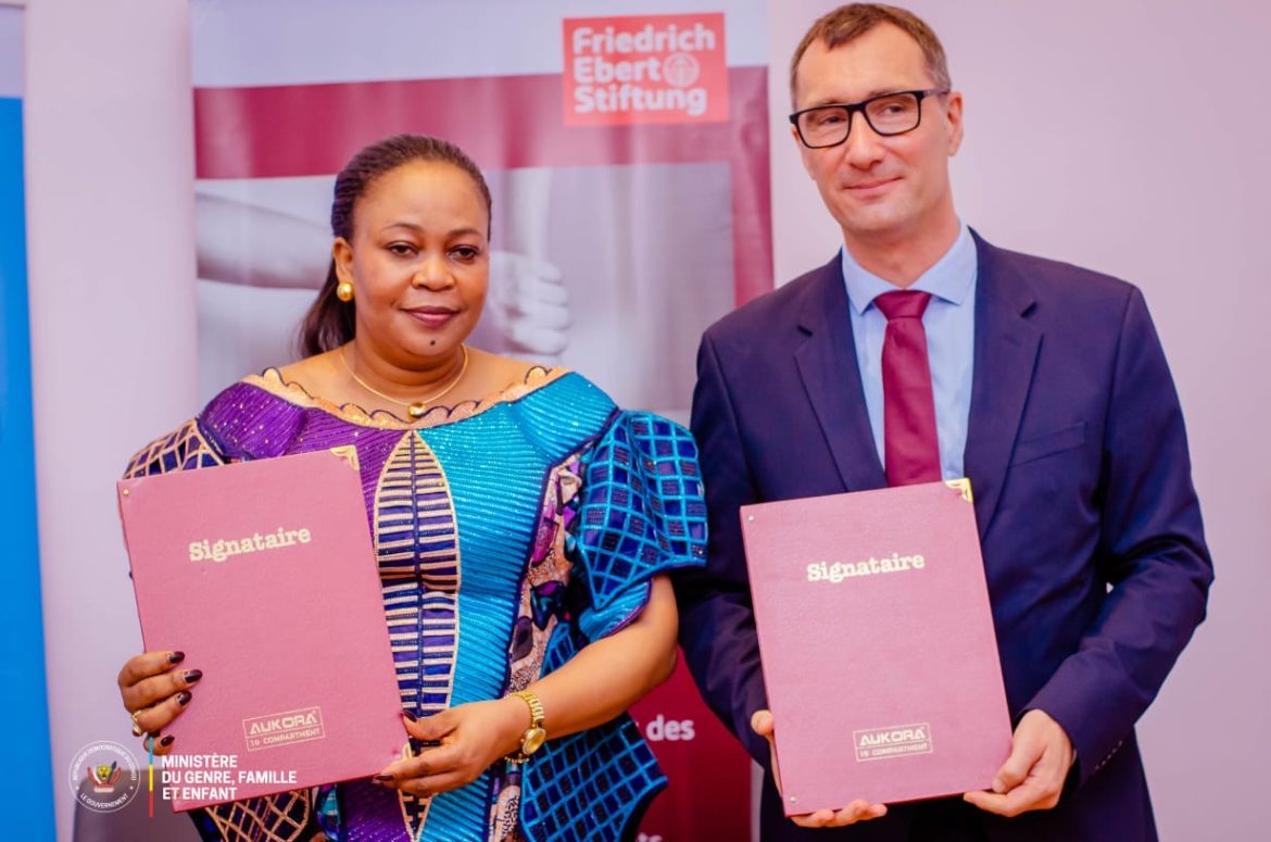 Protection de la famille et de l’enfant : Micheline Ombae Kalama signe une convention de collaboration avec la Friedrich Ebert Stiftung